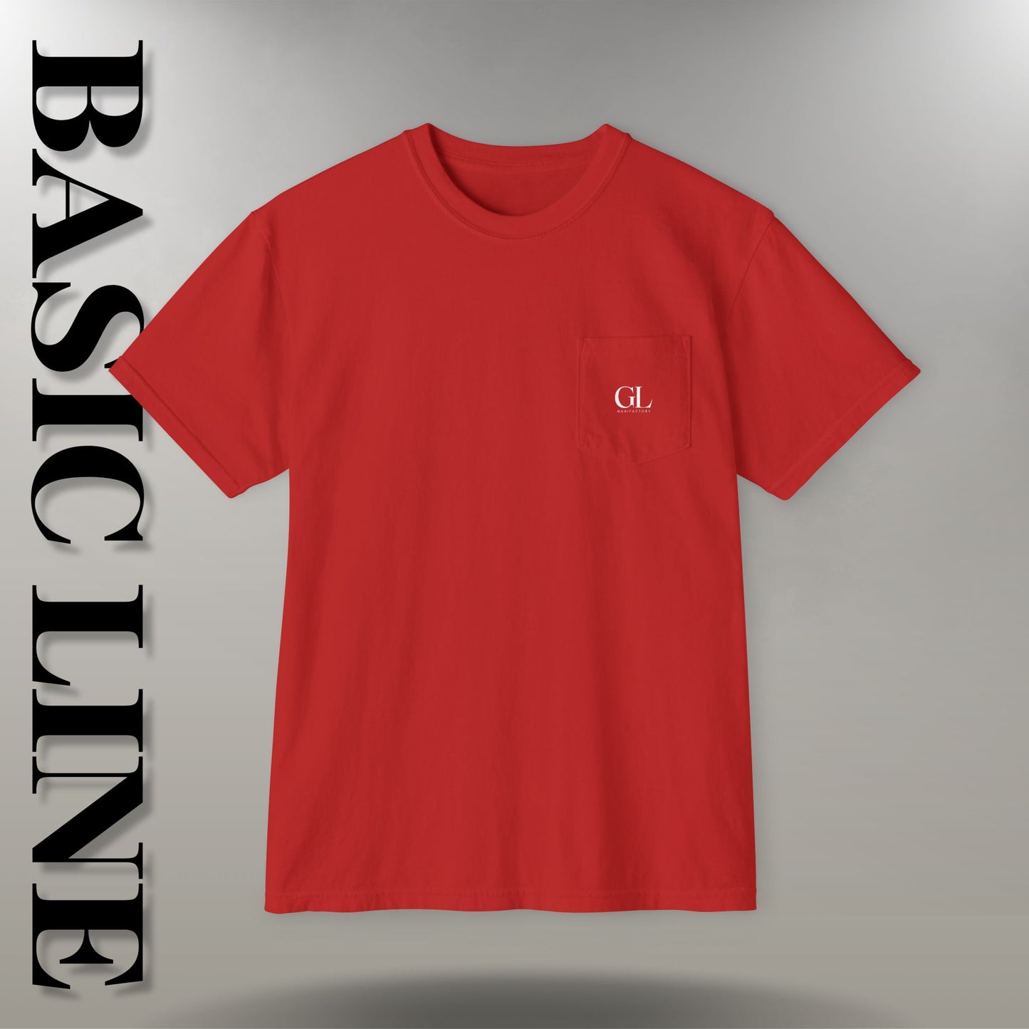 GL Manifactory Basic Line - Maglietta Unisex con Tasca