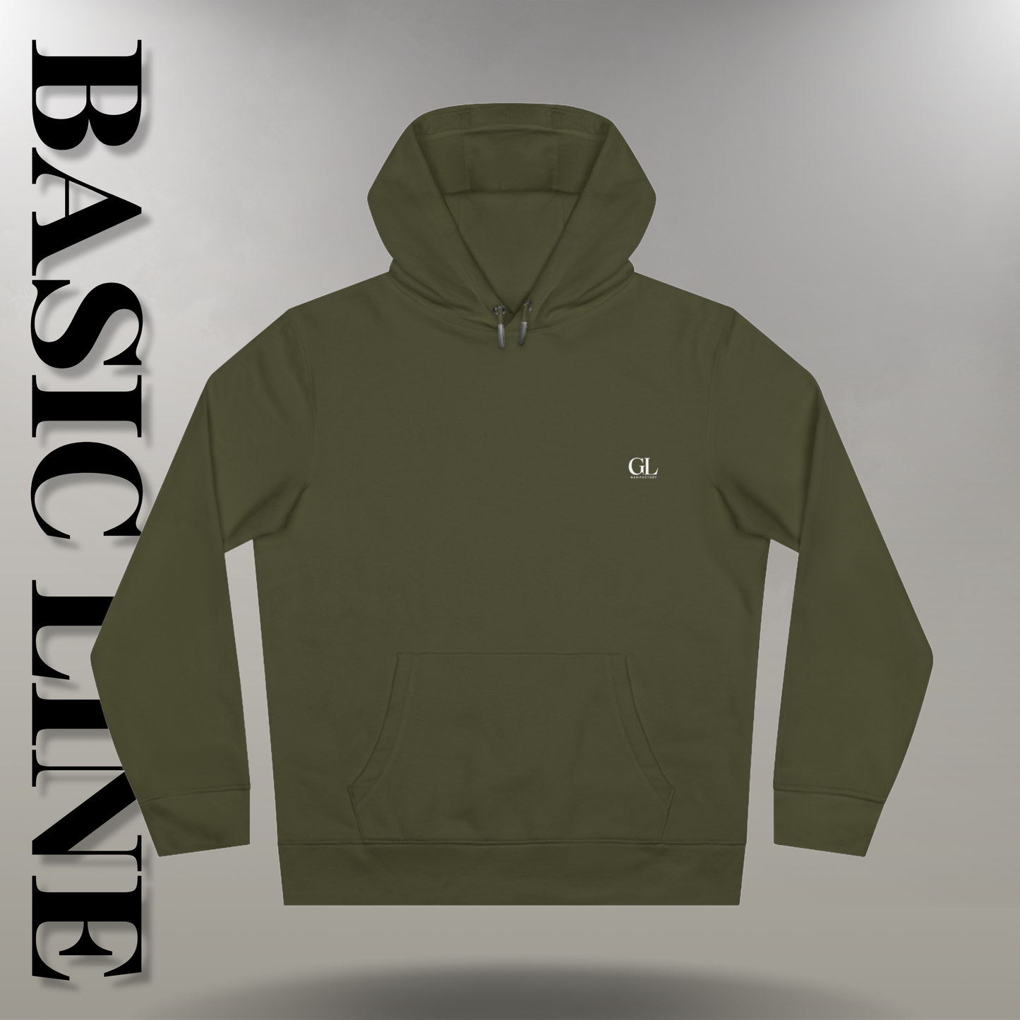 GL Manifactory Basic Line - Felpa con Cappuccio Unisex