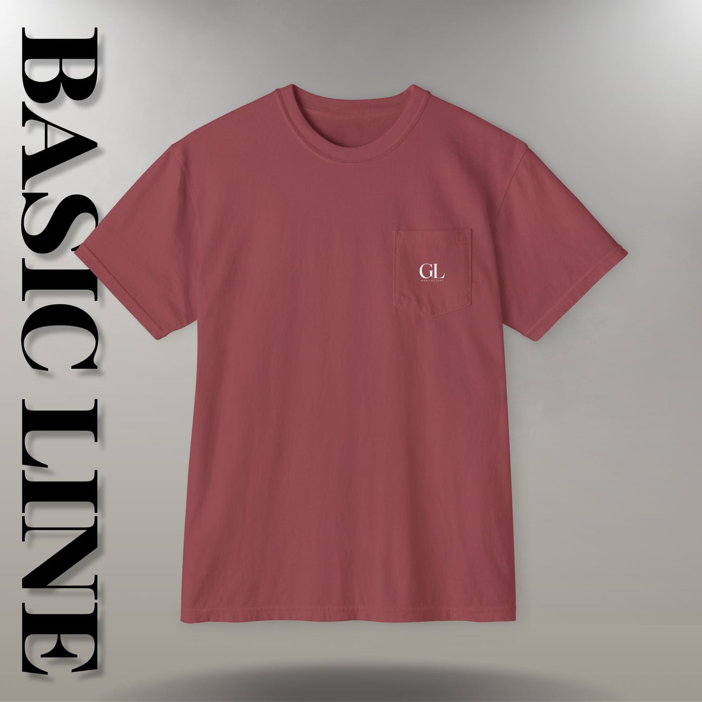 GL Manifactory Basic Line - Maglietta Unisex con Tasca