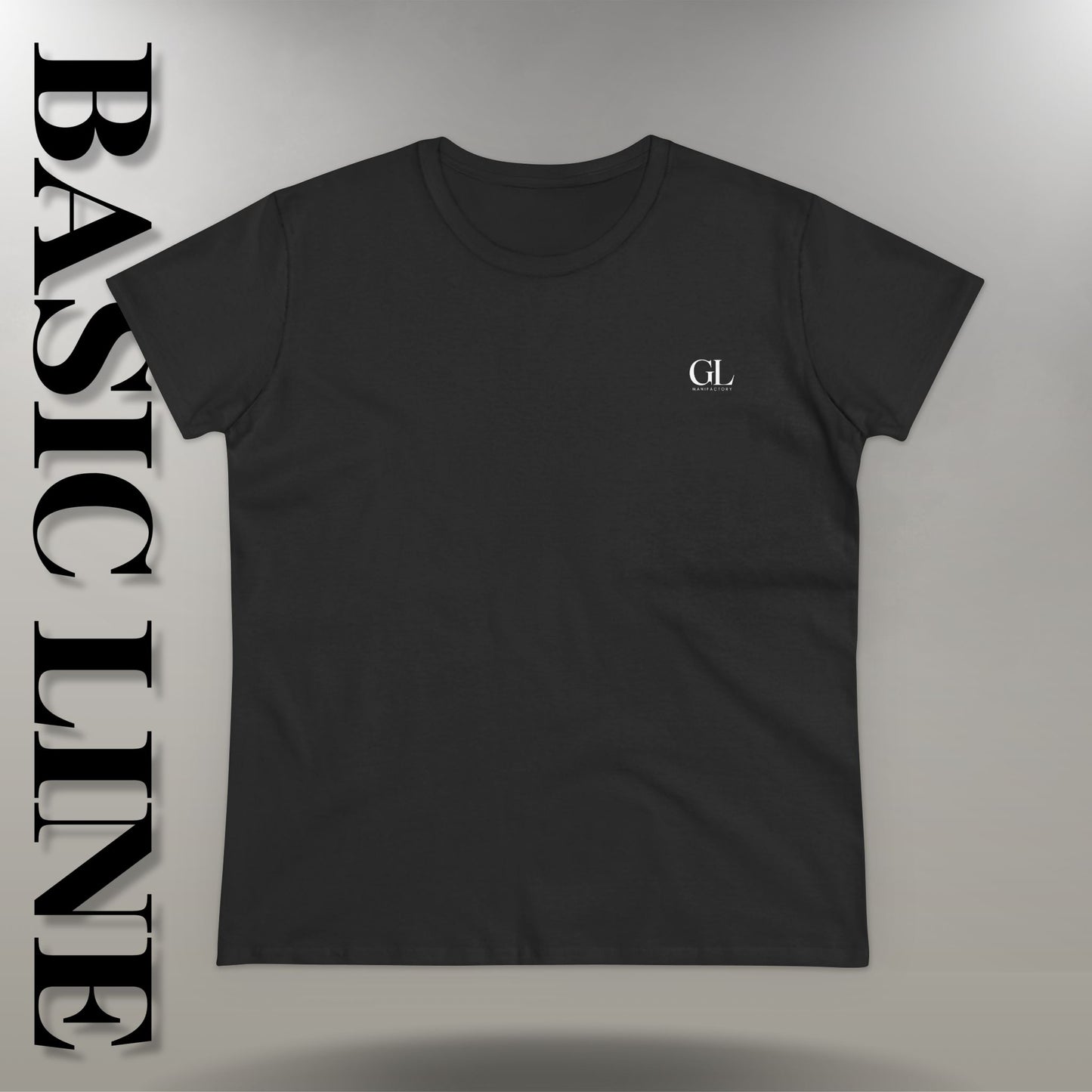 GL Manifactory Basic Line - T-Shirt Donna 100% Cotone 180 g/m²