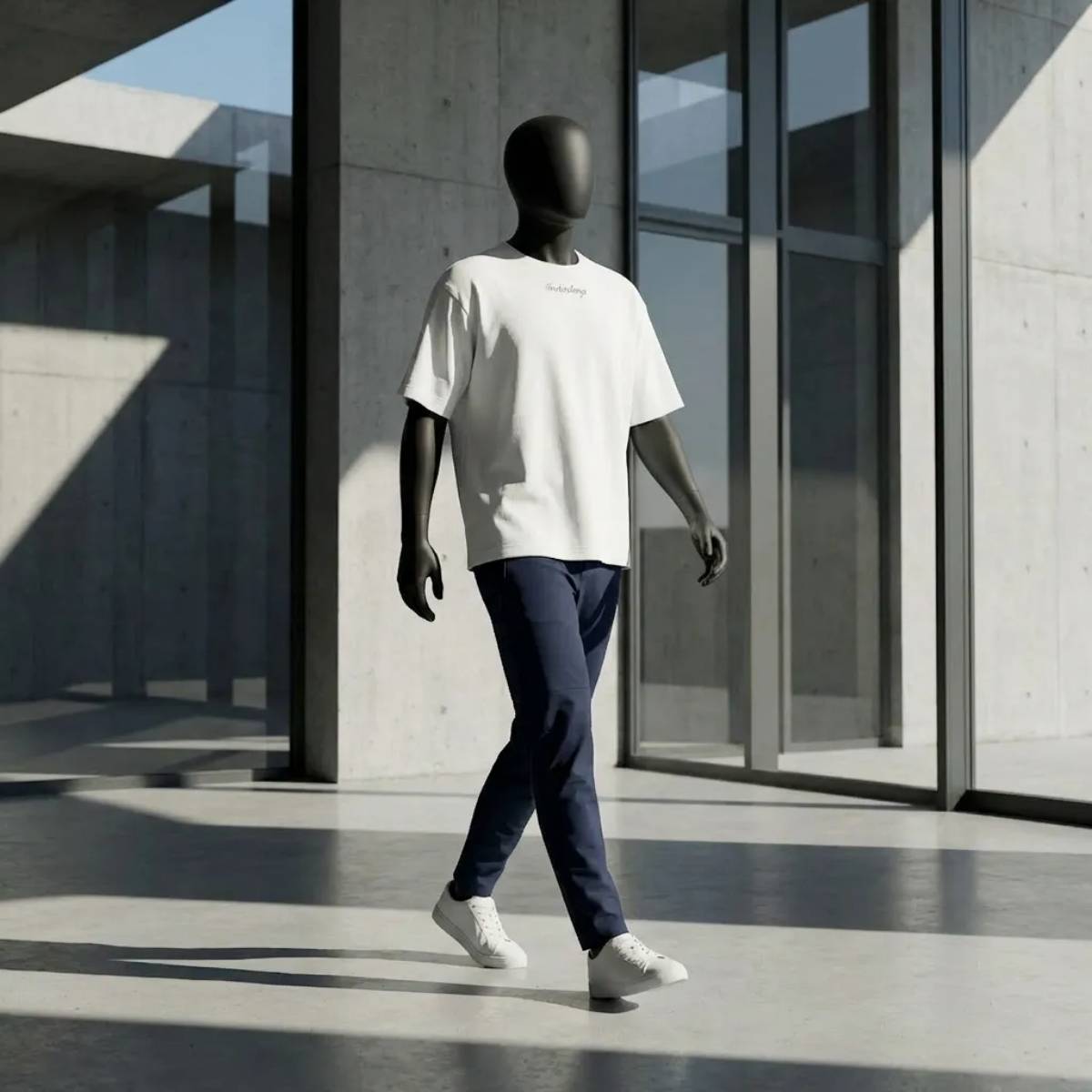 Dinamismo strutturale: il Modulo Herekoretanga bianco in movimento. Il peso del tessuto da 240g definisce lo spazio urbano, richiamando la forza della tradizione Maori nel contesto architettonico contemporaneo.